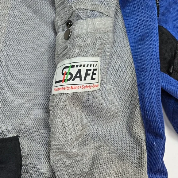 First Gear Motorcycle Bike Jacket Mens XXL 2XL Armored Black All Weather Zip - Picture 7 of 11